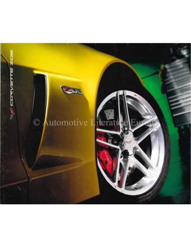 2004 CHERVOLET CORVETTE Z06 FOLDING BROCHURE ENGLISH (USA)