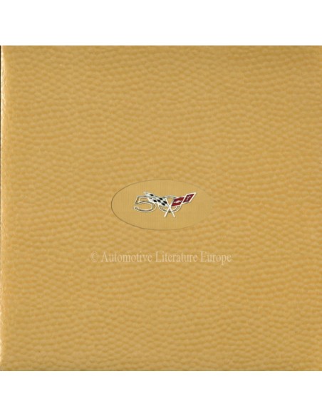 2003 CHERVOLET CORVETTE 50TH ANNIVERSARY PROSPEKT ENGLISCH (USA)