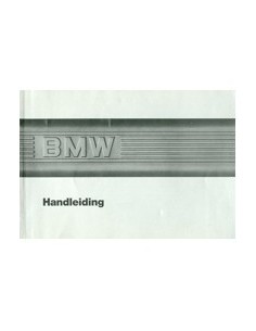 1986 BMW 3 SERIES OWNERS MANUAL DUTCH
