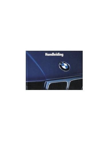 1988 BMW 5 SERIE INSTRUCTIEBOEKJE NEDERLANDS