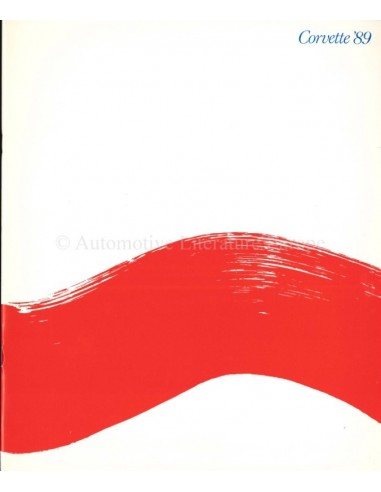 1989 CHEVROLET CORVETTE BROCHURE ENGLISH (USA)