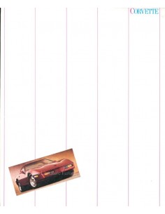 1988 CHEVROLET CORVETTE BROCHURE ENGELS (USA) 2