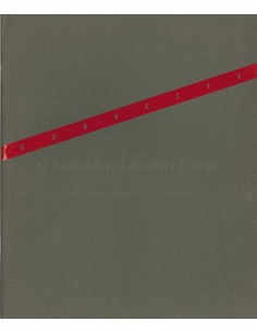 1986 CHEVROLET CORVETTE BROCHURE ENGLISH (USA)