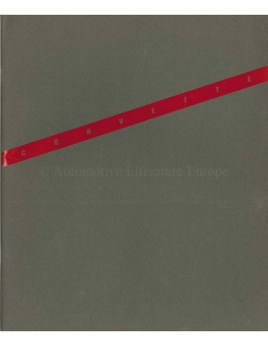 1986 CHEVROLET CORVETTE BROCHURE ENGELS (USA)