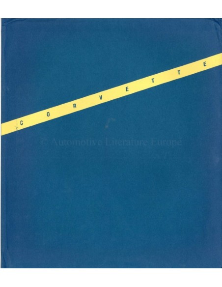 1986 CHEVROLET CORVETTE BROCHURE ENGELS (USA)