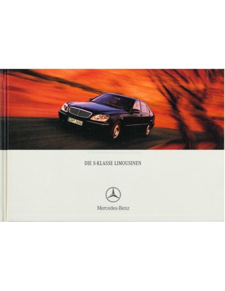 2000 MERCEDES BENZ S-KLASSE PROSPEKT HARDCOVER DEUTSCH