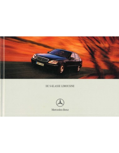 2002 MERCEDES BENZ S-KLASSE BROCHURE HARDCOVER NEDERLANDS