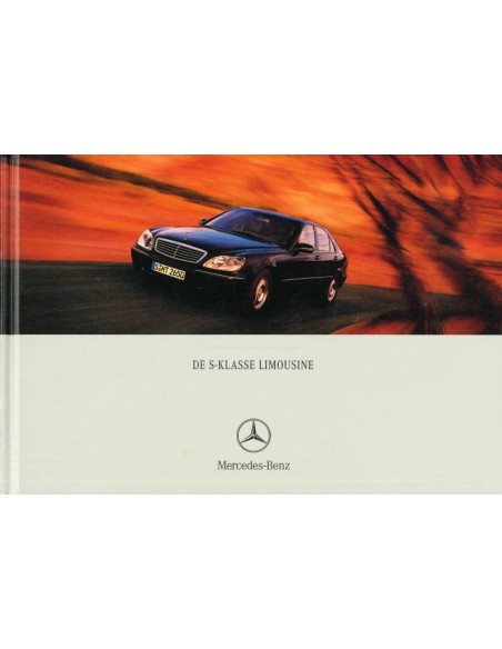 2002 MERCEDES BENZ S-KLASSE BROCHURE HARDCOVER NEDERLANDS