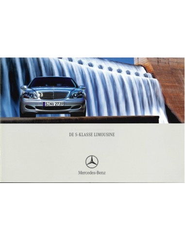 2002 MERCEDES BENZ S-KLASSE BROCHURE NEDERLANDS