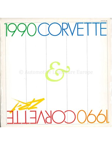 1990 CHEVROLET CORVETTE VIP BROCHURE ENGLISH  (USA)