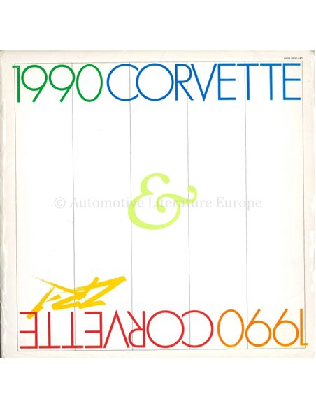 1990 CHEVROLET CORVETTE VIP BROCHURE ENGELS SET VAN 2 (USA)