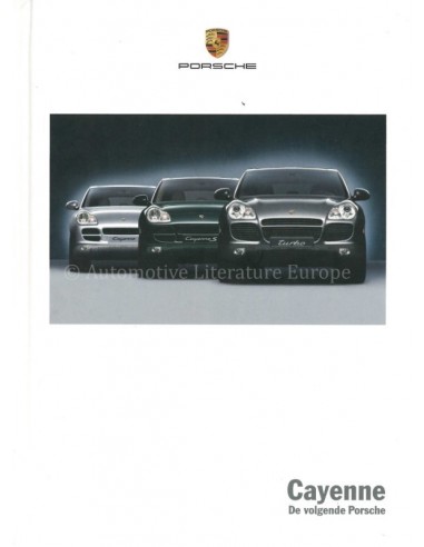 2005 PORSCHE CAYENNE HARDCOVER PROSPEKT NIEDERLÄNDISCH