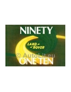 1984 LAND ROVER 90 110 INSTRUCTIEBOEKJE ENGELS