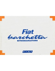 1995 FIAT BARCHETTA INSTRUCTIEBOEKJE DUITS