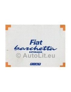 1995 FIAT BARCHETTA RADIO INSTRUCTIEBOEKJE DUITS