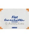 1995 FIAT BARCHETTA RADIO INSTRUCTIEBOEKJE DUITS