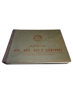 1955 ALFA ROMEO 430 450 455 SPARE PARTS CATALOG ITALIAN