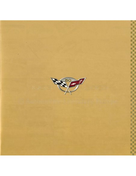 2003 50 YEAR ANNIVERSARY CHERVOLET CORVETTE BROCHURE ENGLISH (USA)