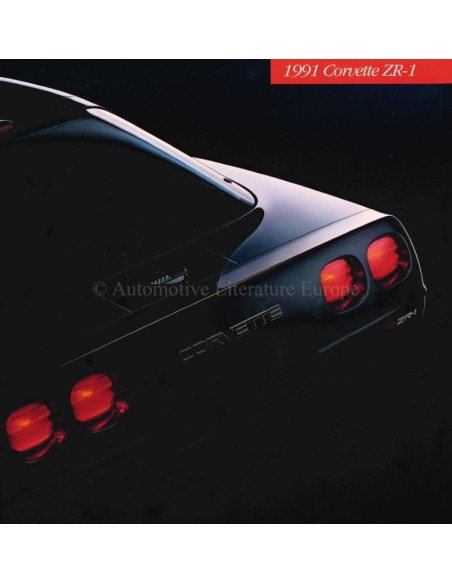 1991 CHEVROLET ZR-1 CORVETTE BROCHURE ENGELS (USA)
