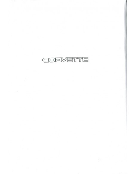 1993 CHEVROLET CORVETTE BROCHURE ENGLISH (USA)