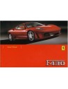 2007 FERRARI F430 INSTRUCTIEBOEKJE ENGELS