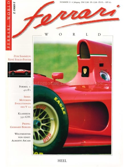 1994 FERRARI WORLD MAGAZINE 13 DUITS