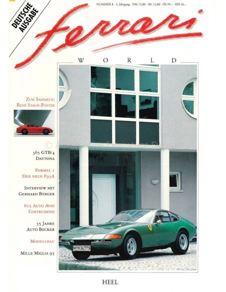 1993 FERRARI WORLD MAGAZIN 8 DEUTSCH