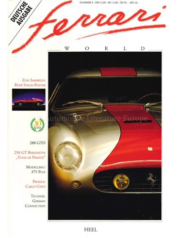 1991 FERRARI WORLD MAGAZINE 6 DUITS