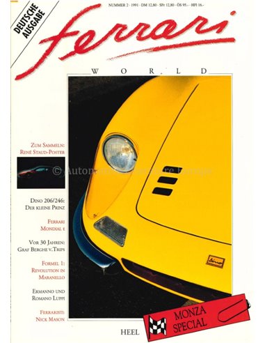 1991 FERRARI WORLD MAGAZINE 2 DUITS