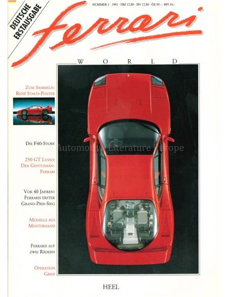 1991 FERRARI WORLD MAGAZIN 1 DEUTSCH
