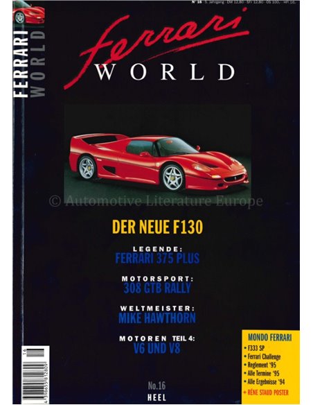 1994 FERRARI WORLD MAGAZINE 16 DUITS