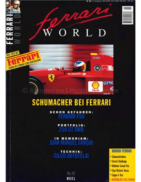 1995 FERRARI WORLD MAGAZINE 19 DUITS