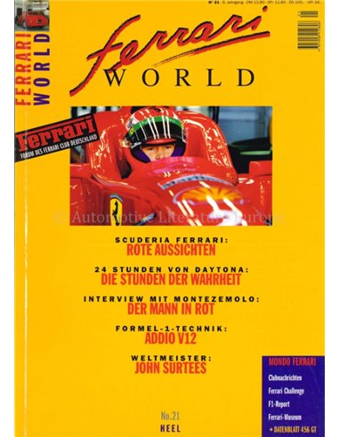 1996 FERRARI WORLD MAGAZINE 21 DUITS