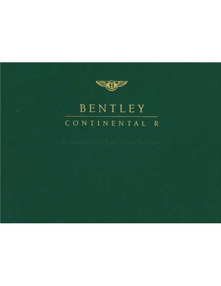 BENTLEY CONTINENTAL R - SPECIAL EDITION - IAN ADCOCK - BUCH