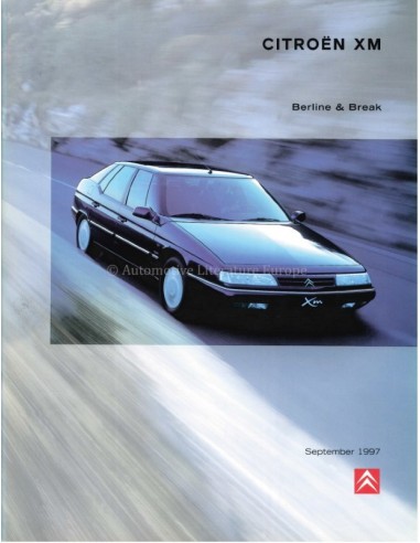 1997 CITROEN XM BROCHURE NEDERLANDS