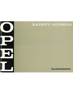 1970 OPEL KADETT BETRIEBSANLEITUNG NIEDERLÄNDISCH