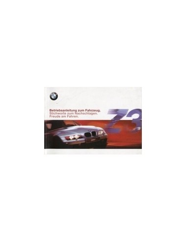 2000 BMW Z3 INSTRUCTIEBOEKJE DUITS