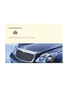 2002 MAYBACH 57 & 62 INSTRUCTIEBOEKJE DUITS