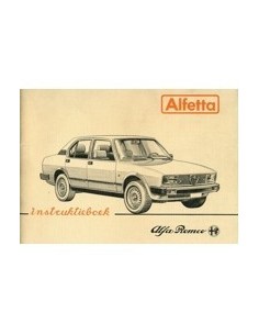 1981 ALFA ROMEO ALFETTA INSTRUCTIEBOEKJE NEDERLANDS