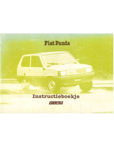 1983 FIAT PANDA BETRIEBSANLEITUNG NIEDERLÄNDISCH