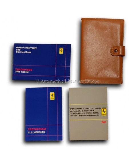 1987 FERRARI TESTAROSSA COMPLETE BOORDMAP (US)