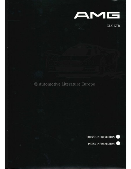1999 MERCEDES BENZ AMG CLK GTR PERSMAP DUITS