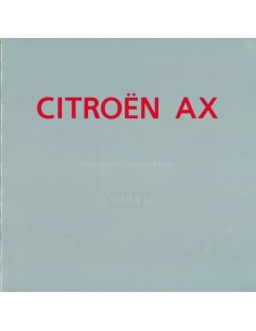 1992 CITROEN AX BROCHURE...