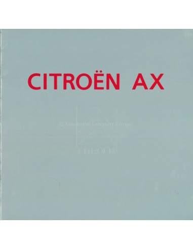 1992 CITROEN AX PROSPEKT JAPANISCH