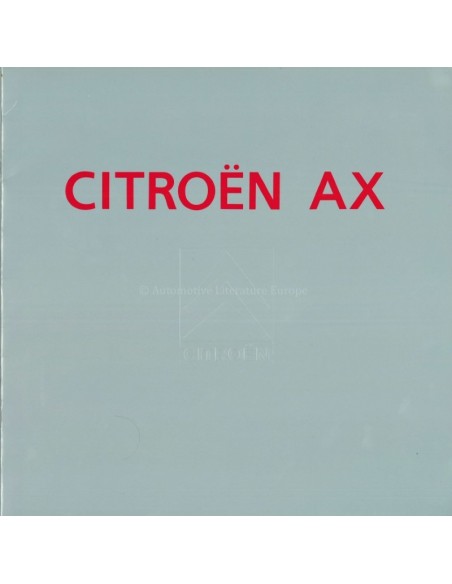 1992 CITROEN AX PROSPEKT JAPANISCH