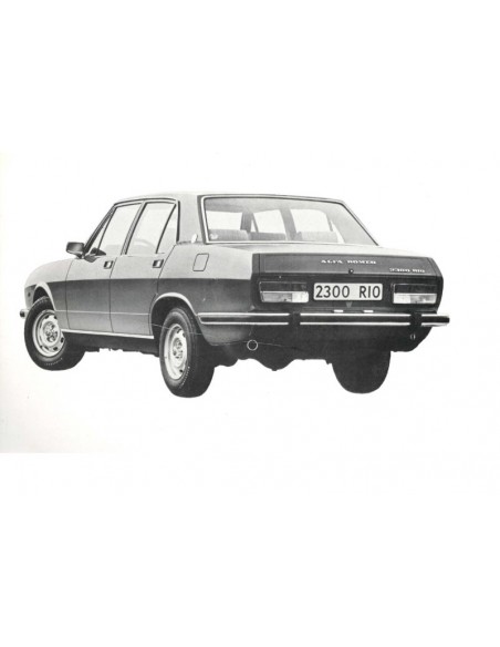 1979 ALFA ROMEO RIO 2300 PROSPEKT NIEDERLÄNDISCH