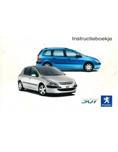2003 PEUGEOT 307 & SW INSTRUCTIEBOEKJE NEDERLANDS