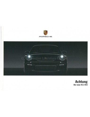 2008 PORSCHE 911 GT2 HARDCOVER BROCHURE DUITS