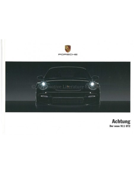 2008 PORSCHE 911 GT2 HARDCOVER BROCHURE DUITS