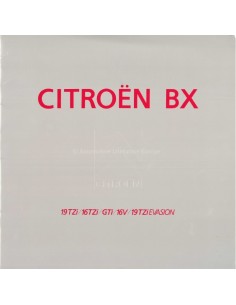 1992 CITROEN BX BROCHURE JAPANESE